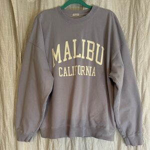 Purple Pacsun Malibu Sweatshirt